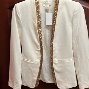 cream sequin jacket